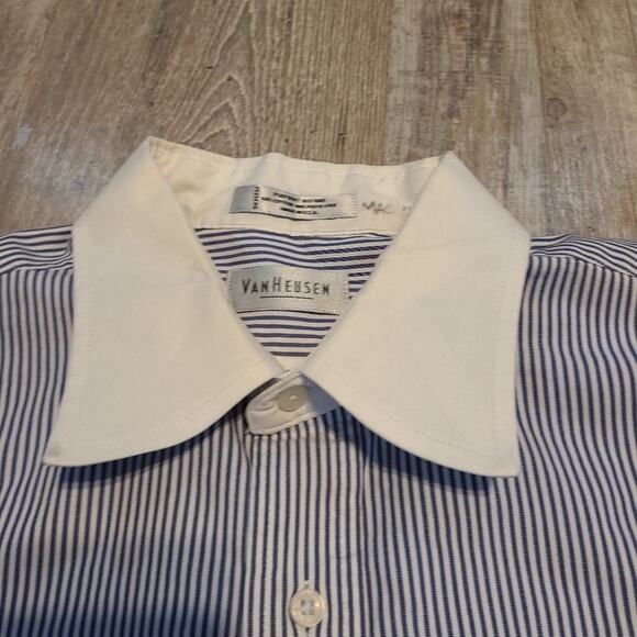 Van Heusen 32/33 mens striped button down shirt - Picture 4 of 12